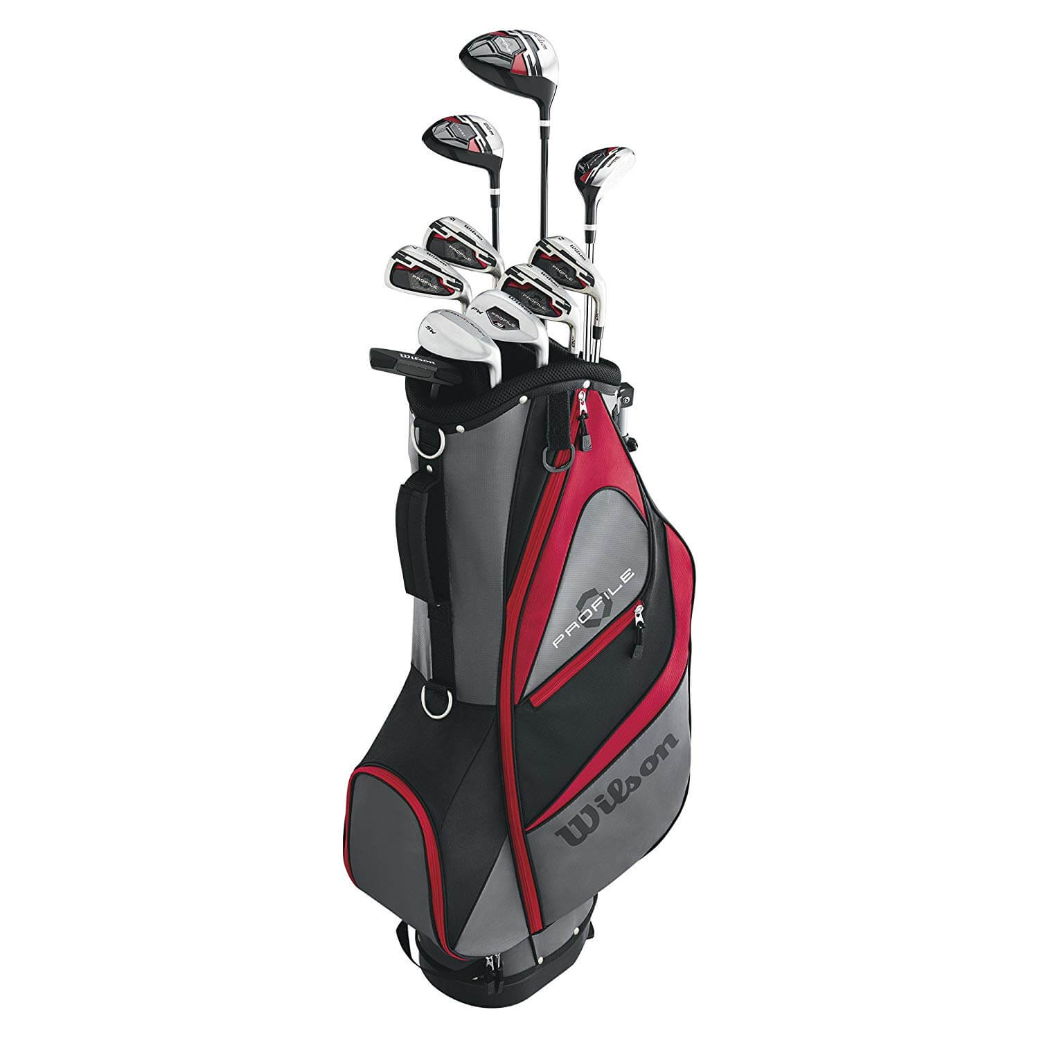 wilson men's profile xd complete golf set with bag