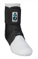 Med Spec ASO Ankle Stabilizer Orthosis Flex Hinge, Black