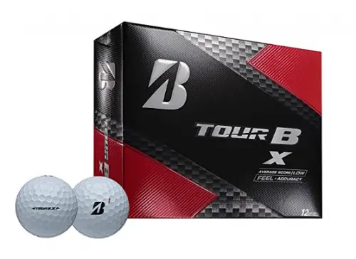 slicing golf ball Bridgestone Tour B X